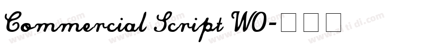Commercial Script W0字体转换